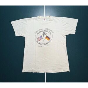 Vintage Special Olympics T Shirt Single Stitch Large Stuttgart Germany‎ Made USA